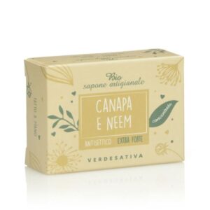Biosapone artigianale extra forte canapa e neem - Verdesativa