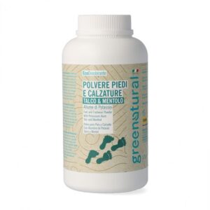 Polvere piedi e calzature Talco e Mentolo - Greenatural