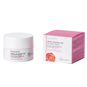 Crema leggera 24h con Rosa Mosqueta - Bioearth