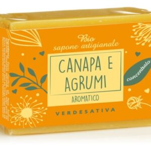 Bio Sapone artigianale Canapa ed Agrumi - Verdesativa