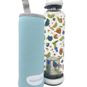 Bottiglia in vetro Piperita con filtro e custodia - Neavita