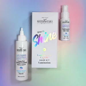 Kit Laminazione capelli per capelli sfibrati con cheratina vegetale - MaterNatura