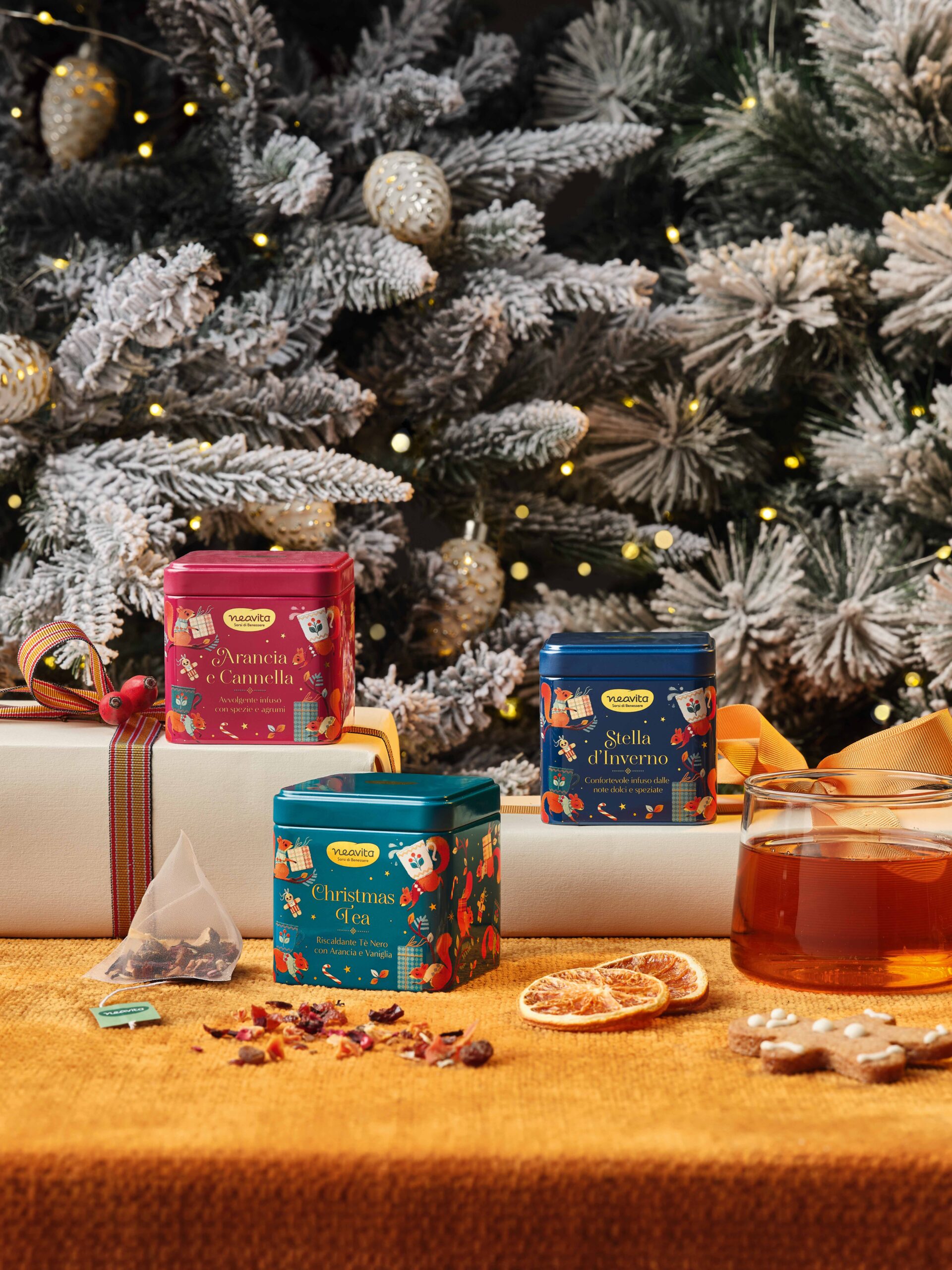 Christmas tea e infusi in scatola in latta - Neavita