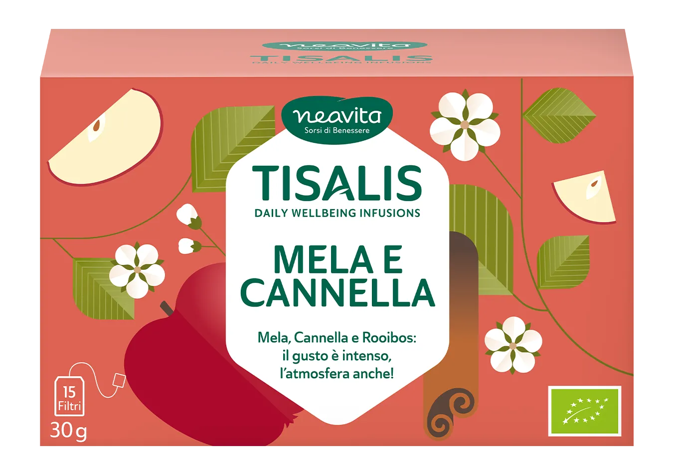 Infuso biologico mela e cannella - Neavita