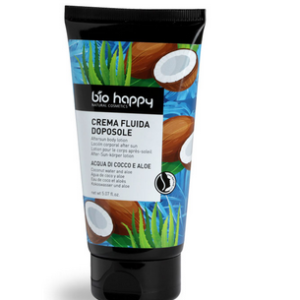 Crema fluida doposole Acqua di Cocco e Aloe - Bio Happy