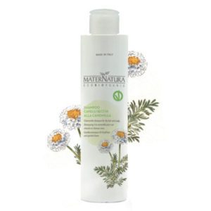 Shampoo cute e capelli secchi alla camomilla - Maternatura