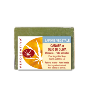 Sapone Canapa e Olio di Oliva 100% biodegradabile - Verdesativa