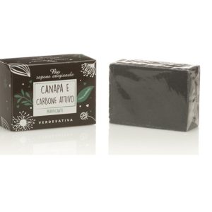 Sapone Canapa e Carbone Attivo 100% Bio Degradabile - Verdesativa