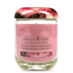 Candelina in cera di soia - Gocce di Oud - Heart & Home