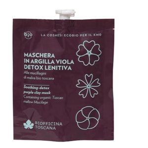 Maschera in argilla viola detox-lenitiva - Biofficina Toscana