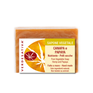 Sapone Canapa e Papaya 100% bio degradabile - Verdesativa
